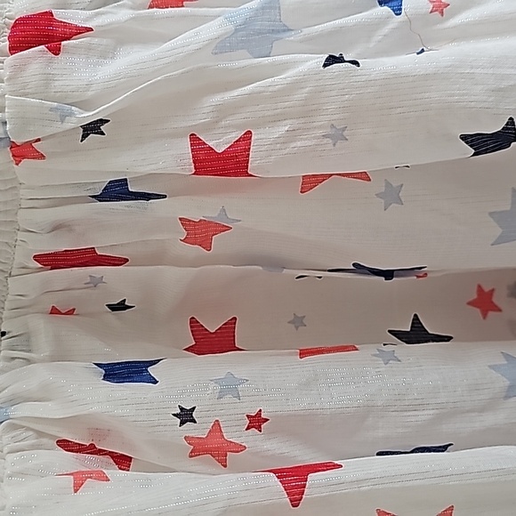 Cat & Jack white summer dress with red and blue multi star summer dress - Picture 9 of 14